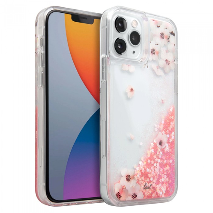 ỐP LƯNG IPHONE 12 / 12 PRO LAUT LIQUID GLITTER SAKURA