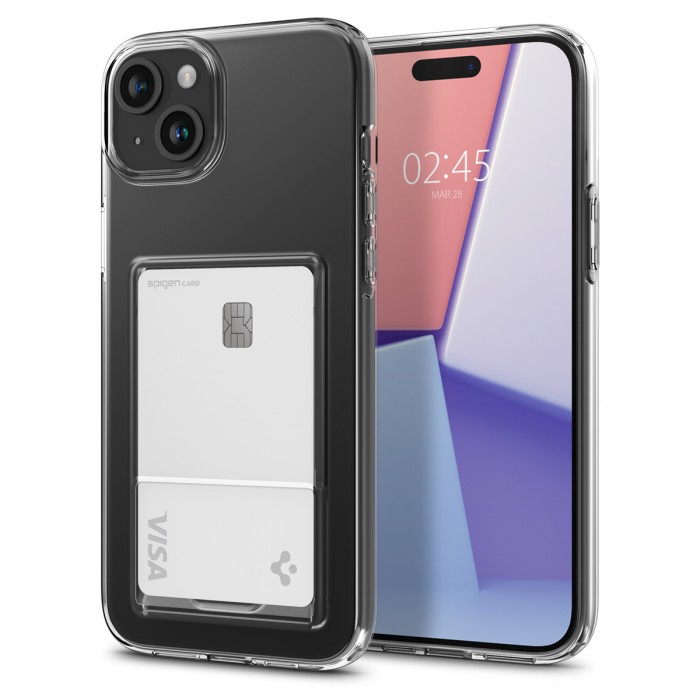 Ốp Lưng iPhone 15 Spigen Crystal Slot