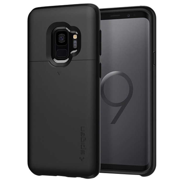 Ốp lưng SamSung Galaxy S9 Spigen Slim Armor CS (Đen)