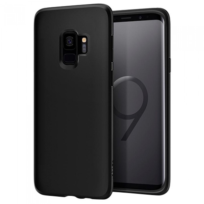 Ốp lưng SamSung Galaxy S9 Spigen Liquid Crystal (Đen)